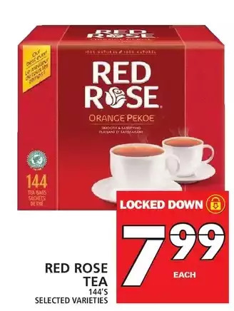 Food Basics Red rose tea offer