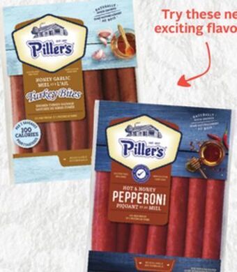 Sobeys Piller's turkey bites, mini pepperoni or salami sticks offer