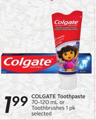 Sobeys Colgate toothpaste offer
