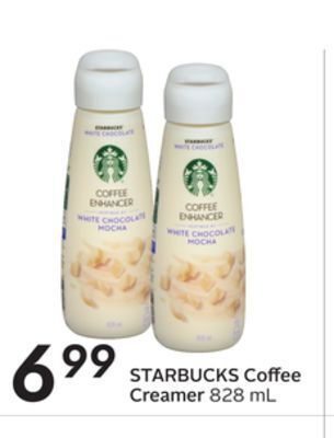 Sobeys Starbucks coffee creamer offer