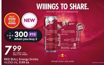 Sobeys Red bull energy drinks offer