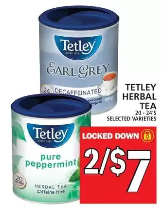 Food Basics Tetley herbal tea offer