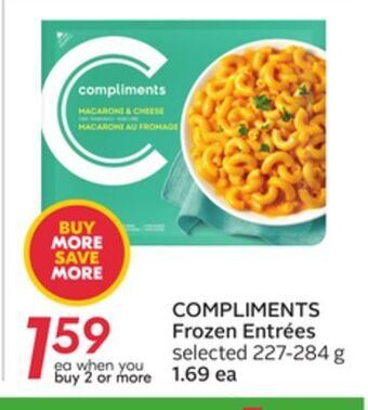 Sobeys Compliments frozen entrées offer