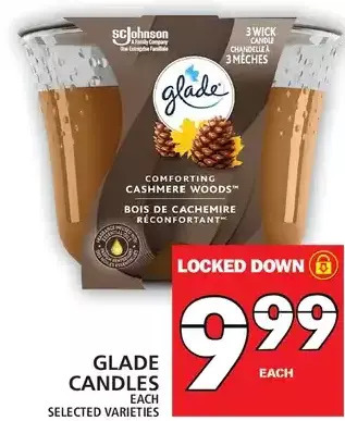 Food Basics Glade candles offer