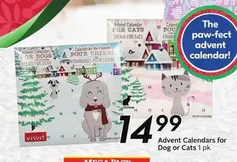 Sobeys Advent calendars for dog or cats offer