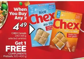 Sobeys Chex cereals offer