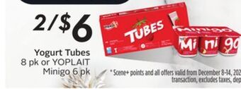 Sobeys Yogurt tubes offer