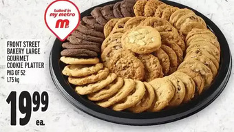 Metro Front street bakery large gourmet cookie platter offer