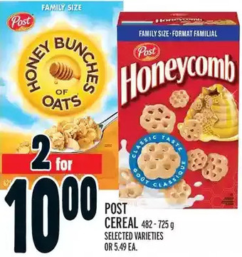 Metro Post cereal offer