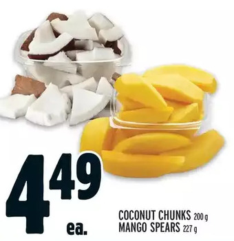Metro Coconut chunks | mango spears offer