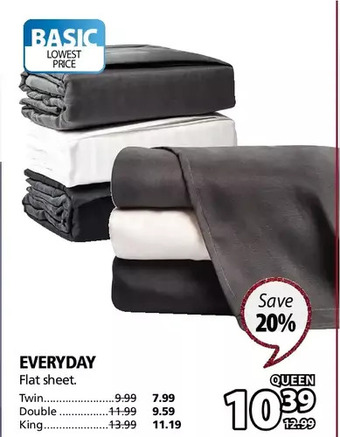 JYSK Everyday (flat sheet) offer