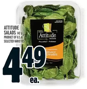 Metro Attitude salads offer