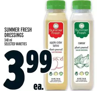 Metro Summer fresh dressings offer