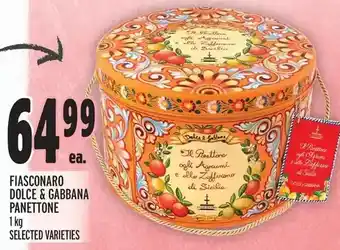 Metro Fiasconaro dolce & gabbana panettone offer