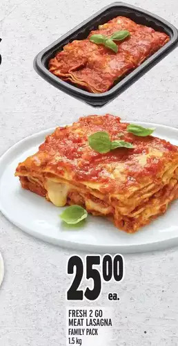 Metro Fresh 2 go meat lasagna offer