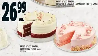 Metro Front street bakery pink or red velvet cake offer