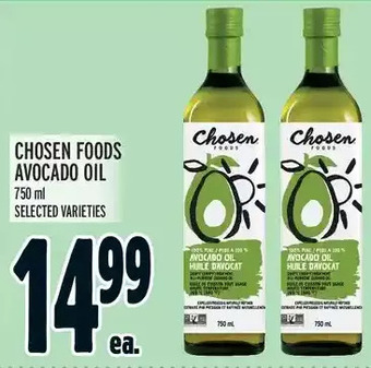 Metro Chosen foods avocado oil offer