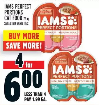 Metro Iams perfect portions cat food offer