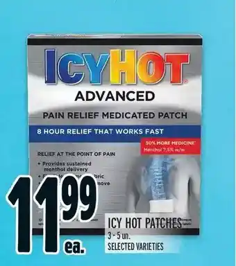 Metro Icy hot patches offer