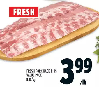Metro Fresh pork back ribs value pack offer