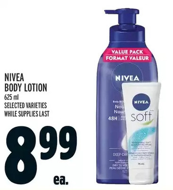 Metro Nivea body lotion offer