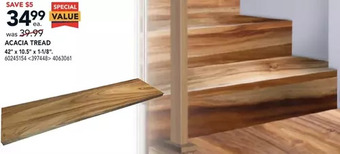 RONA Acacia tread 42" x 10.5" x 1-1/8" offer