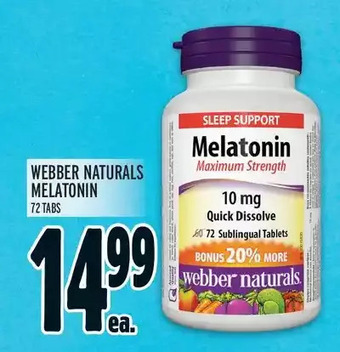 Metro Webber naturals melatonin offer