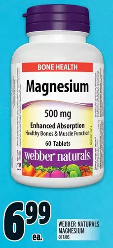 Metro Webber naturals magnesium offer