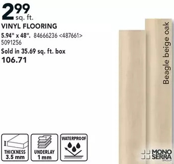 RONA Mono serra vinyl flooring offer