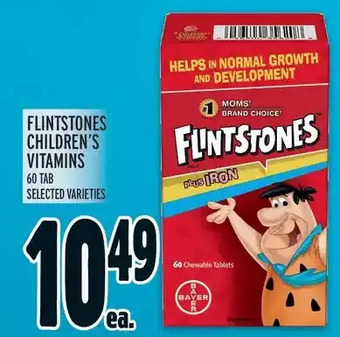 Metro Flintstones children's vitamins offer