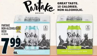 Metro Partake non-alcoholic beer offer