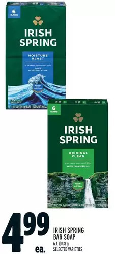 Metro Irish spring bar soap offer