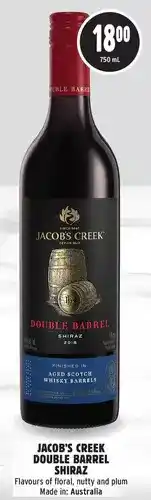 Metro Jacob's creek double barrel shiraz offer