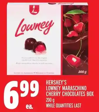 Metro Hershey's lowney maraschino cherry chocolates box offer
