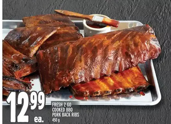 Metro Fresh 2 go cooked bbq pork back ribs offer