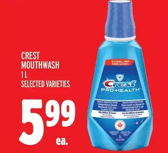 Metro Crest mouthwash offer