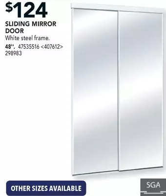 Lowe's Sga sliding mirror door offer