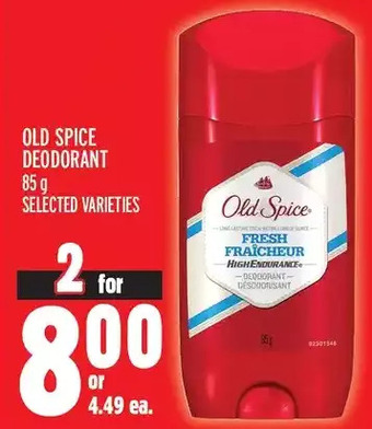 Metro Old spice deodorant offer