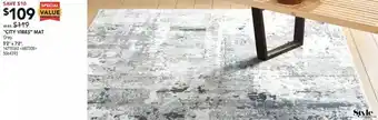 RONA Style selections "city vibes" mat 5'2" x 7'2" offer