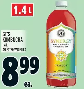 Metro Gt's kombucha offer