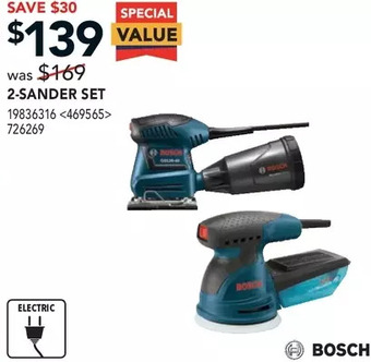 RONA Bosch 2-sander set offer