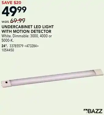 Lowe's Bazz undercabinet led light with motion detector offer