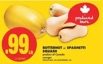 No Frills Butternut or spaghetti squash offer