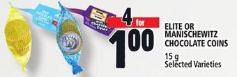 Metro Elite or manischewitz chocolate coins offer