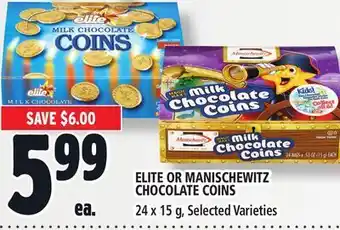 Metro Elite or manischewitz chocolate coins offer