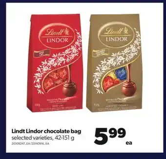 Real Canadian Superstore Lindt lindor chocolate bag, 42-151 g offer