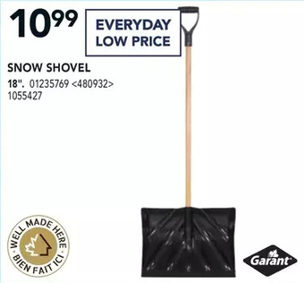 Lowe's Garant snow shovel offer