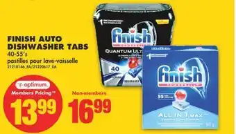 No Frills Finish auto dishwasher tabs, 40-55's offer