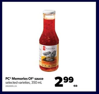 Real Canadian Superstore Pc® memories of® sauce, 350 ml offer