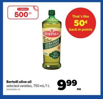 Real Canadian Superstore Bertolli olive oil, 750 ml/1 l offer